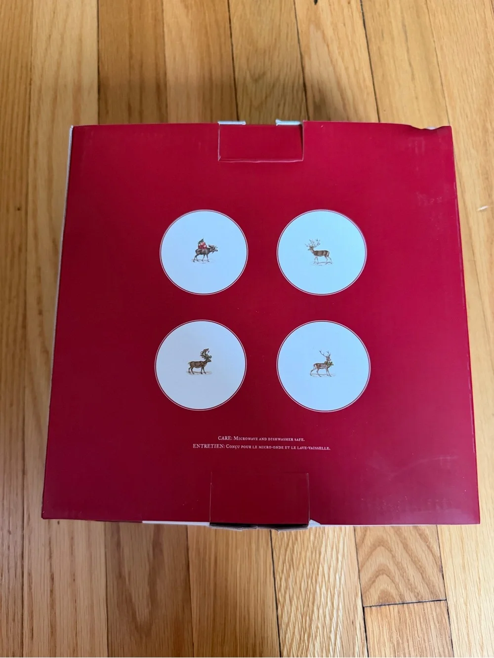 Pottery Barn Silly Stag Set of 4 Salad Plates
